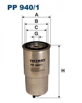 Фильтр топливный Filtron(WF8164) WIX - Filtron WIX FILTERS PP 940/1