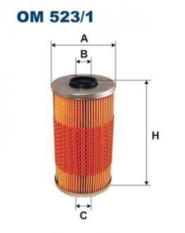 Масляний фільтр FILTRON OM523/1 WIX FILTERS OM 523/1