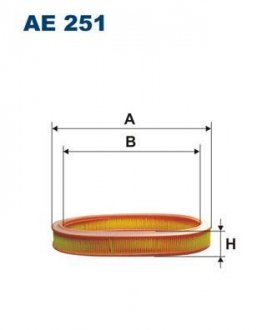 Фильтр воздушный Filtron(WA6004) WIX - Filtron WIX FILTERS AE 251