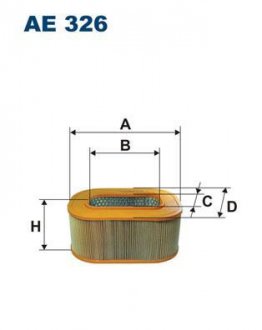 Фильтр воздушный Filtron(WA6013) WIX - Filtron WIX FILTERS AE 326