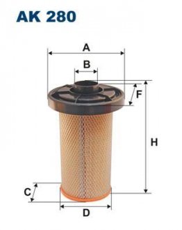 Фильтр воздушный Filtron(WA6036) WIX - Filtron WIX FILTERS AK 280