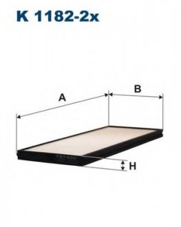 Фильтр салона Filtron(WP9244) WIX - Filtron WIX FILTERS K 1182-2x