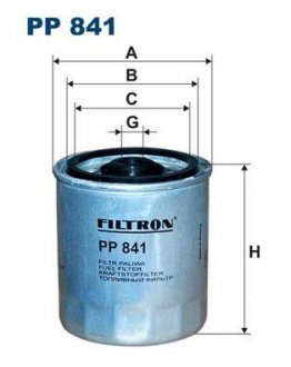 Фильтр топливный Filtron(WF8048) WIX - Filtron WIX FILTERS PP 841