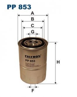 Фильтр топливный Filtron(WF8059) WIX - Filtron WIX FILTERS PP 853