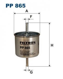 Фильтр топливный (WF8069) - WIX FILTERS PP 865 (фото 1)