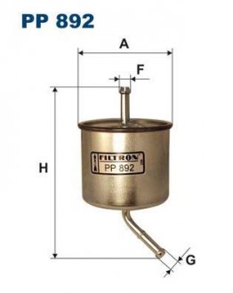 Фильтр топливный Filtron(WF8090) WIX - Filtron WIX FILTERS PP 892