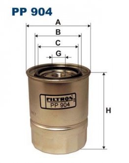 Фильтр топливный Filtron(WF8100) WIX - Filtron WIX FILTERS PP 904