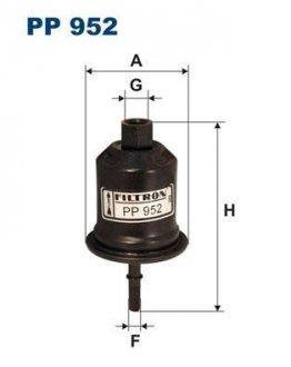 Фильтр топливный Filtron(WF8235) WIX - Filtron WIX FILTERS PP 952