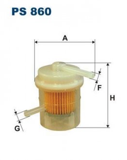 Фильтр топливный Filtron(WF8133) WIX - Filtron WIX FILTERS PS 860