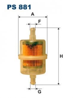 Фильтр топливный Filtron(WF8140) WIX - Filtron WIX FILTERS PS 881