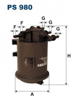 Фильтр топливный Filtron(WF8322) WIX - Filtron WIX FILTERS PS 980