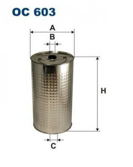 Масляний фільтр FILTRON WIX FILTERS OC 603