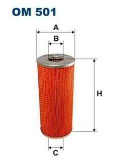 Масляний фільтр FILTRON WIX FILTERS OM 501