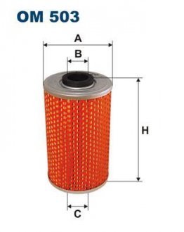 Масляний фільтр FILTRON WIX FILTERS OM 503