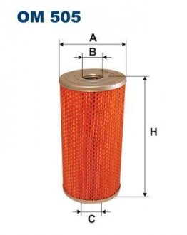 Масляний фільтр FILTRON WIX FILTERS OM 505