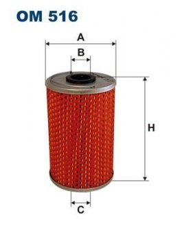 Масляний фільтр FILTRON WIX FILTERS OM 516