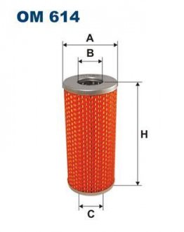 Масляний фільтр FILTRON WIX FILTERS OM 614