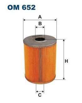 Масляний фільтр FILTRON WIX FILTERS OM 652