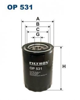 Фильтр масляный Filtron(WL7075) WIX - Filtron WIX FILTERS OP 531