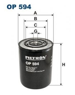 Масляний фільтр FILTRON WIX FILTERS OP 594