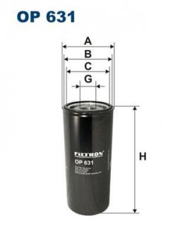 Фильтр масляный Filtron(51660E) WIX - Filtron WIX FILTERS OP 631