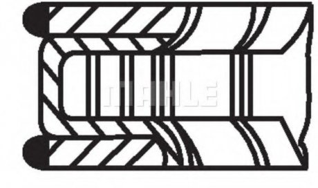 Кольца поршневые ENGINE MAHLE 00112N0