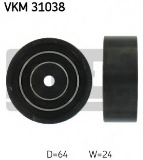 Ролик модуля натяжителя ремня AUDI A6 (4B2, C5) 2.5 TDI VKM 31038 SKF VKM31038 (фото 1)