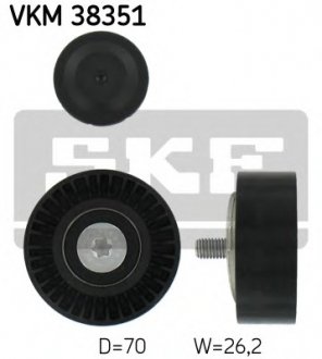 Паразитный / ведущий ролик, поликлиновой ремінь VKM 38351 SKF VKM38351
