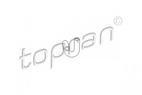 Шланг гумовий системы охлаждения TOPRAN 107304 (фото 1)