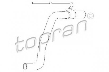 Шланг резиновый системы охлаждения TOPRAN 107346 (фото 1)