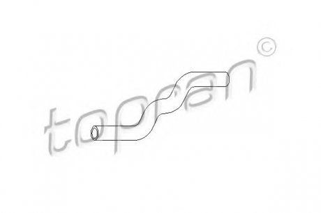 Патрубок радиатора печки TOPRAN 102873 (фото 1)