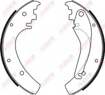 Колодки тормозные барабанні ABE C0M010ABE