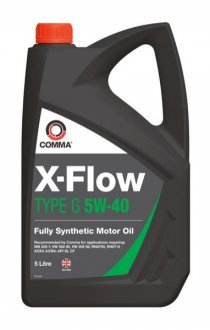 Масло моторное Comma XFLOW G 5W40 SYNT 5L