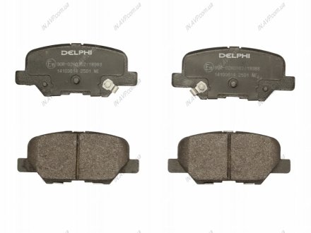 Колодки тормозные дисковые Delphi LP2501