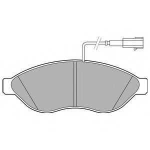 Колодки тормозные дисковые Delphi LP2498