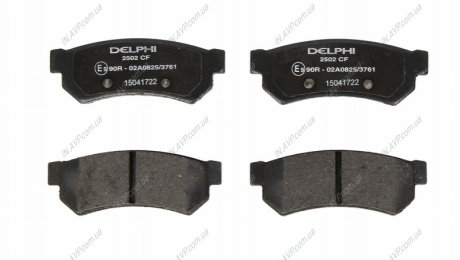 Колодки тормозные дисковые Delphi LP2502