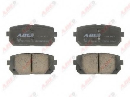 Колодки тормозные дисковые ABE C20309ABE (фото 1)