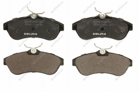 Колодки тормозные дисковые Delphi LP1715
