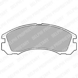 Колодки тормозные дисковые Delphi LP871 (фото 1)
