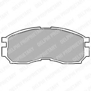 Колодки тормозные дисковые Delphi LP803 (фото 1)