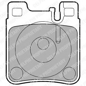 Колодки тормозные дисковые Delphi LP841 (фото 1)