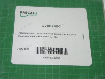 ШРУС внутренний PASCAL G7X024PC (фото 1)