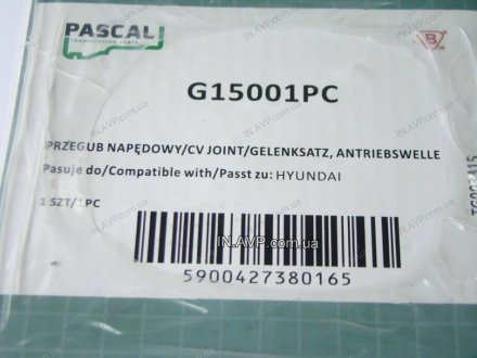 ШРУС наружный PASCAL G15001PC (фото 1)