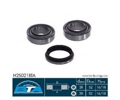 Подшипник колеса (к-т) BTA H25021BTA