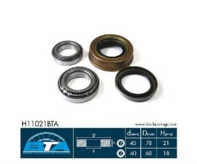 Подшипник колеса (к-т) BTA H11021BTA (фото 1)