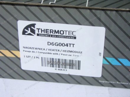 Радиатор печки THERMOTEC D6G004TT (фото 1)
