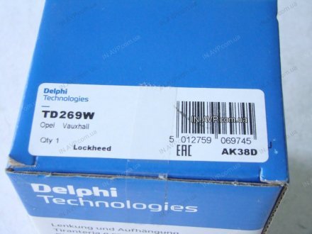 Тяга стабилизатора Delphi TD269W (фото 1)