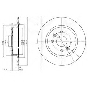 Диск тормозной Delphi BG3804