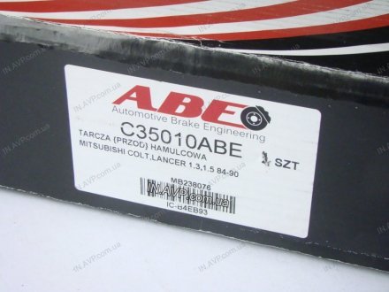 Диск тормозной передний ABE C35010ABE