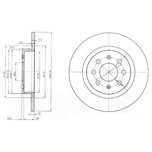 Диск тормозной Delphi BG3945